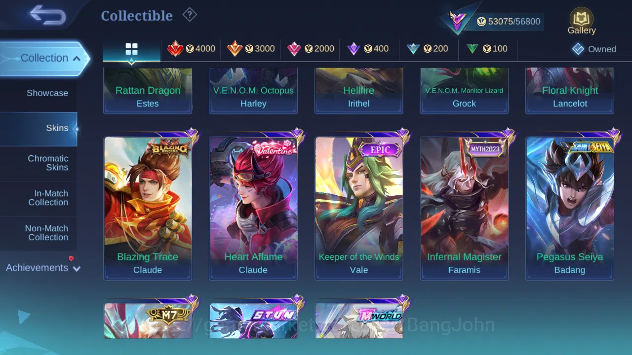Mobile Legends: Bang Bang Accounts Hero 122 | Skin 230 | GLORY | Luckybox Lancelot |  image 8