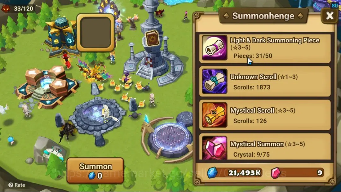 Summoners War: Sky Arena Accounts Starter ASIA|Lv 26|Ready Gacha|103 12 YSC + 160 11 YSC + 3 LAAS + 5 LS + 4 LDS + 126 MS |1 10