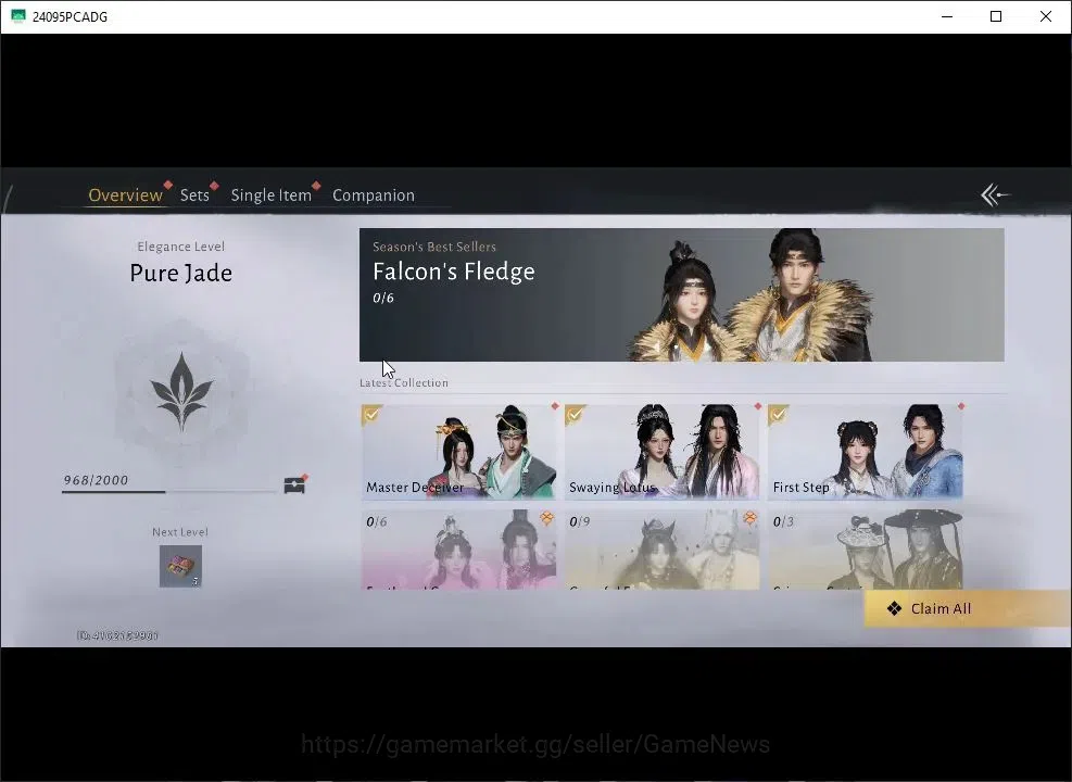 Where Winds Meet Accounts GLOBAL|Lv 5|3,6K GS|1 Harmonic Core|Anthem of Ages|(Swaying Lotus,Master Deceiver,First 9