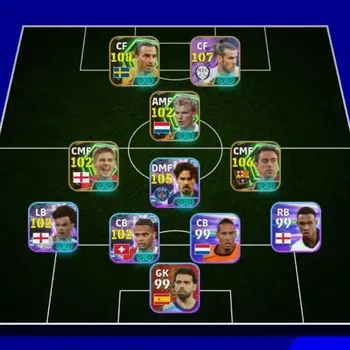 eFootball Accounts High-End Mobile|PW 3162|Collab Naruto (Gareth Bale)|5 Epic (Ibra,Bergkamp,Xavi,Gerrad) and Many