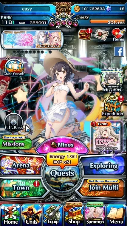 Grand Summoners Accounts End-Game Global|Rank 118|21 Ascend 8 TW|(S Miyu,Chloe,Valerie,Jay,Nonon,Homura ,Choi 1