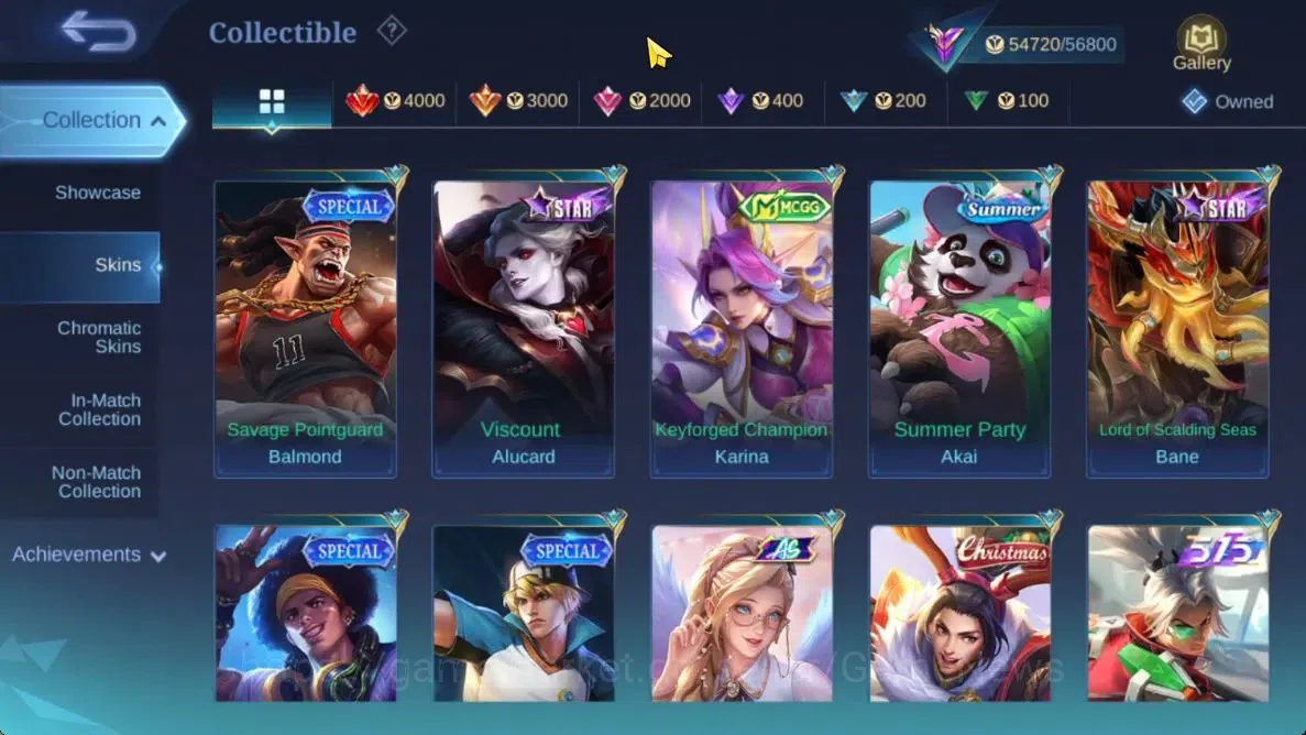 Mobile Legends: Bang Bang Accounts Hero 131|Skin 237|High Glory 55|KOF Karina,CC Nata image 13