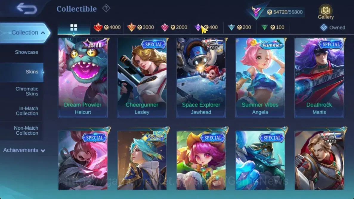 Mobile Legends: Bang Bang Accounts Hero 131|Skin 237|High Glory 55|KOF Karina,CC Nata image 17