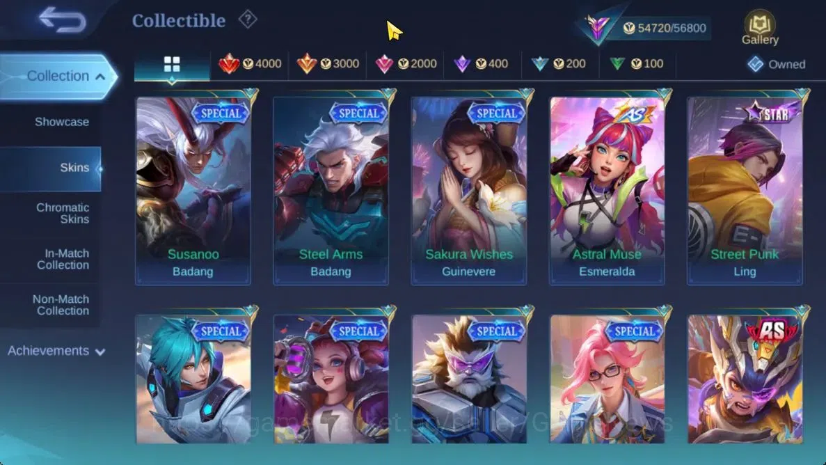 Mobile Legends: Bang Bang Accounts Hero 131|Skin 237|High Glory 55|KOF Karina,CC Nata image 19