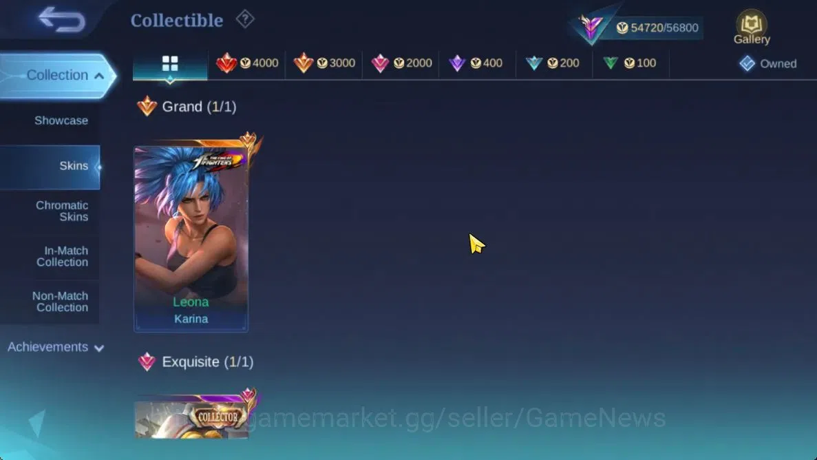 Mobile Legends: Bang Bang Accounts Hero 131|Skin 237|High Glory 55|KOF Karina,CC Nata image 5