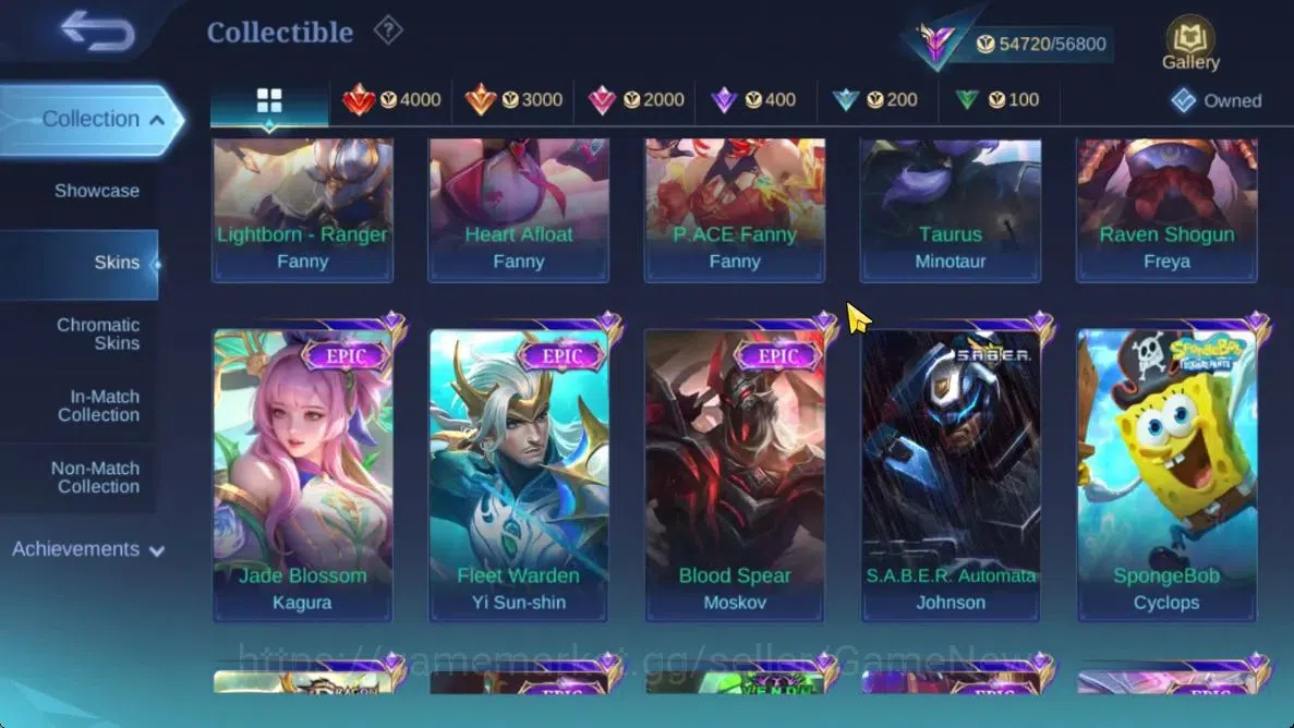 Mobile Legends: Bang Bang Accounts Hero 131|Skin 237|High Glory 55|KOF Karina,CC Nata image 8