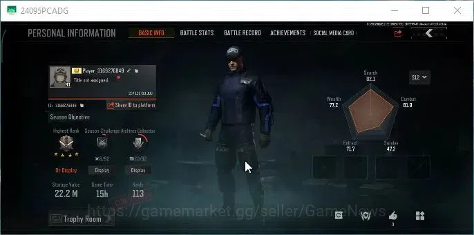 Arena Breakout Accounts High-End MOBILE|Lv30 |SV 22,2M|CV 12M|3 Set|RS AKM,Graffiti AK-102,ET AK-74N,QS AKS-74U,Maelstrom 2