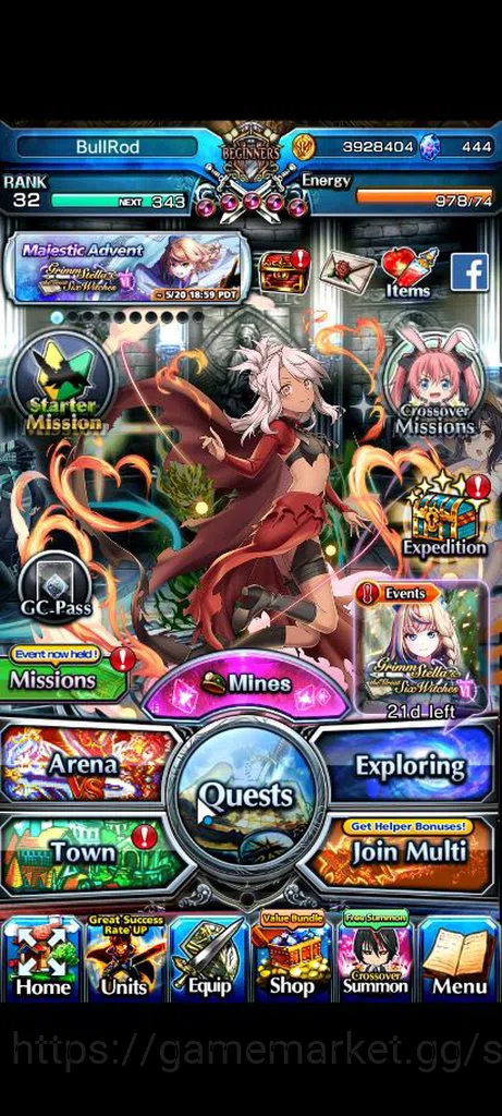 Grand Summoners Accounts Global |Rank 32|444 CC|11 Ascend+3 TW|[Inumuta,S M image 1