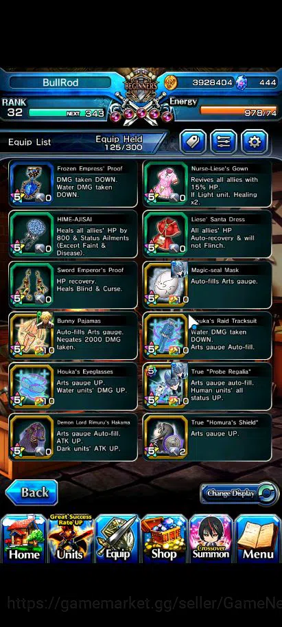 Grand Summoners Accounts Global |Rank 32|444 CC|11 Ascend+3 TW|[Inumuta,S M image 2
