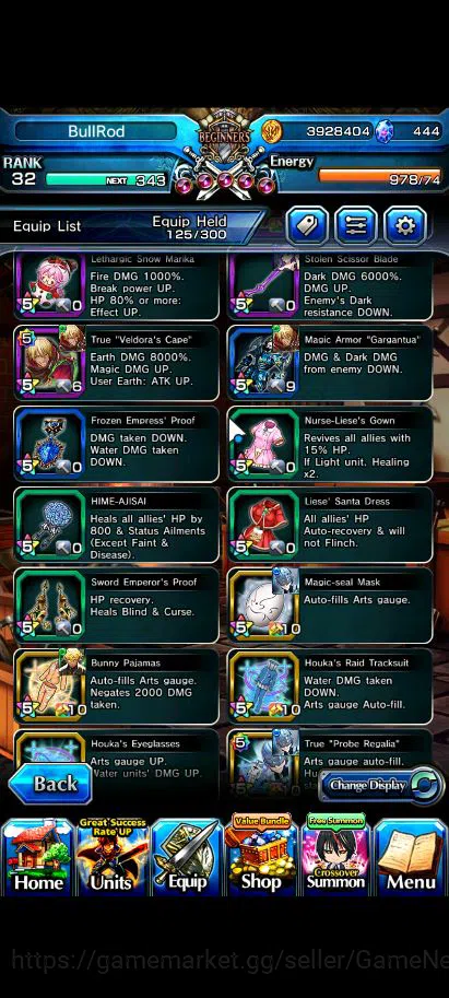 Grand Summoners Accounts Global |Rank 32|444 CC|11 Ascend+3 TW|[Inumuta,S M image 3