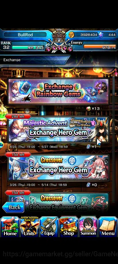 Grand Summoners Accounts Global |Rank 32|444 CC|11 Ascend+3 TW|[Inumuta,S M image 6