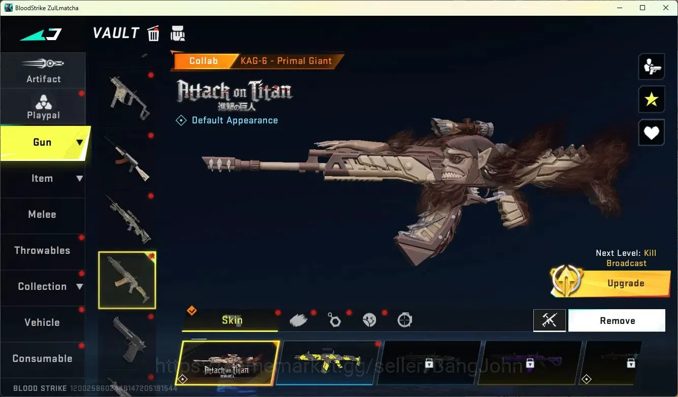 Blood Strike Accounts ASIA | 2 AOT: FAL,KAG-6 | 1 ULTRA: INP-9 | 8 LEGEN image 13