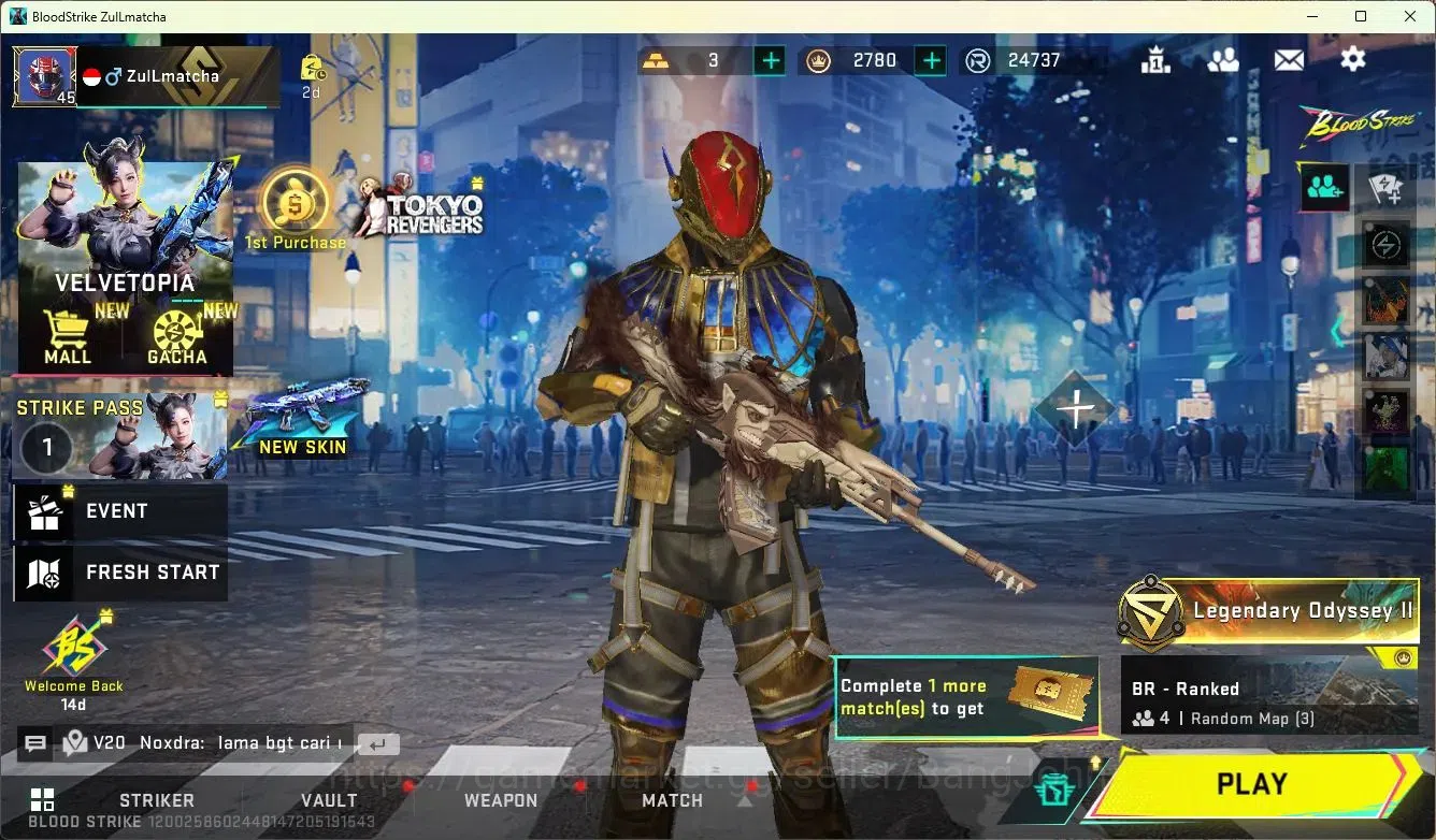 Blood Strike Accounts ASIA | 2 AOT: FAL,KAG-6 | 1 ULTRA: INP-9 | 8 LEGEN image 18