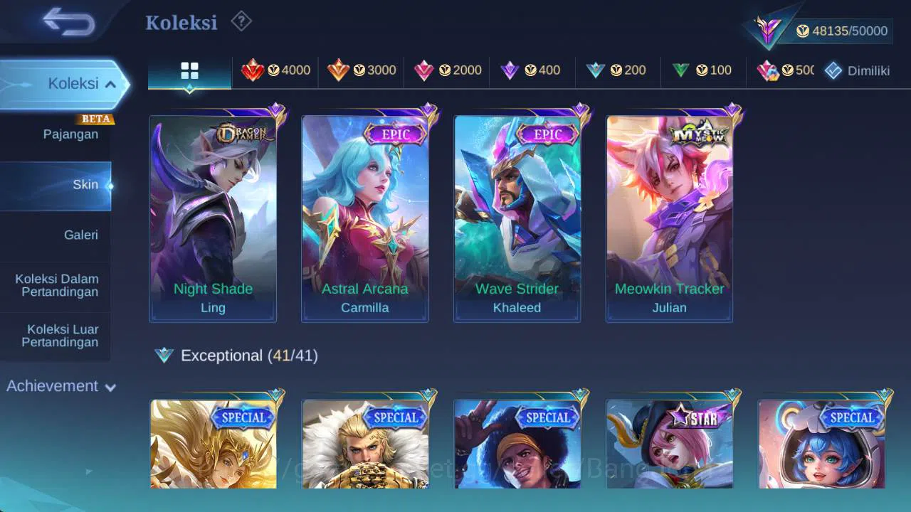 Mobile Legends: Bang Bang Accounts Global|Hero 103,Skin 195,rising loli,venom GS,Vale image 12