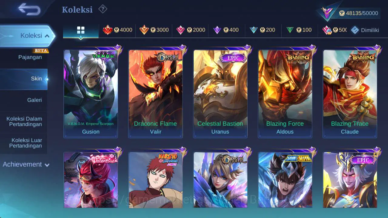 Mobile Legends: Bang Bang Accounts Global|Hero 103,Skin 195,rising loli,venom GS,Vale image 13