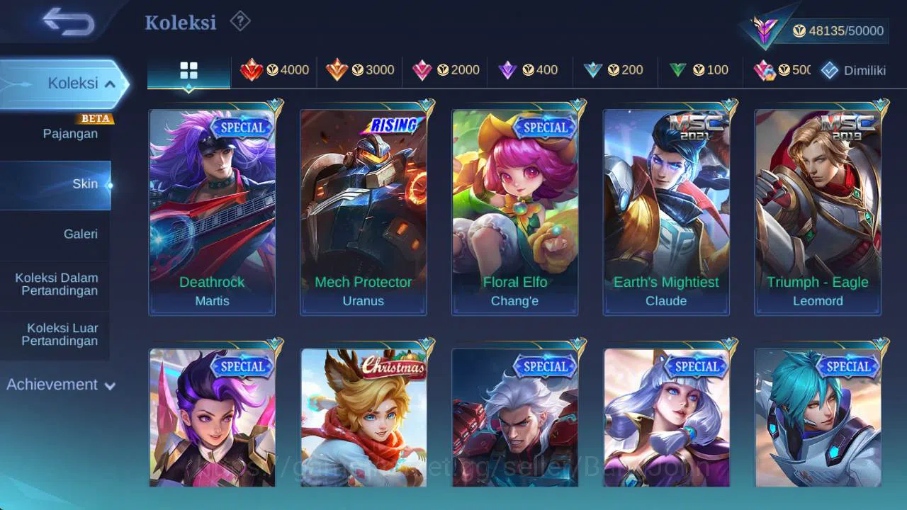 Mobile Legends: Bang Bang Accounts Global|Hero 103,Skin 195,rising loli,venom GS,Vale image 9