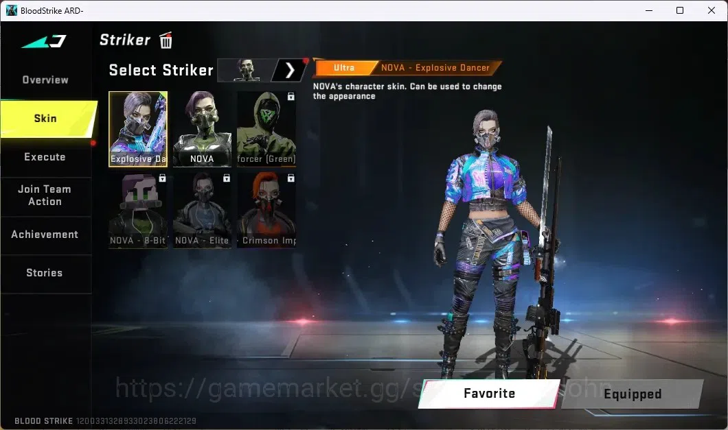 Blood Strike Accounts ASIA | 2 AOT GUN: M4A1,M700 | 1 AOT STRIKER Mikasa image 10