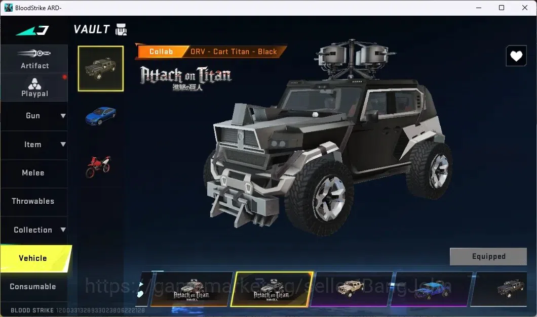 Blood Strike Accounts ASIA | 2 AOT GUN: M4A1,M700 | 1 AOT STRIKER Mikasa image 7