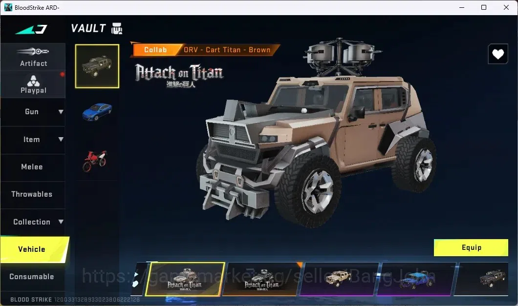 Blood Strike Accounts ASIA | 2 AOT GUN: M4A1,M700 | 1 AOT STRIKER Mikasa image 8