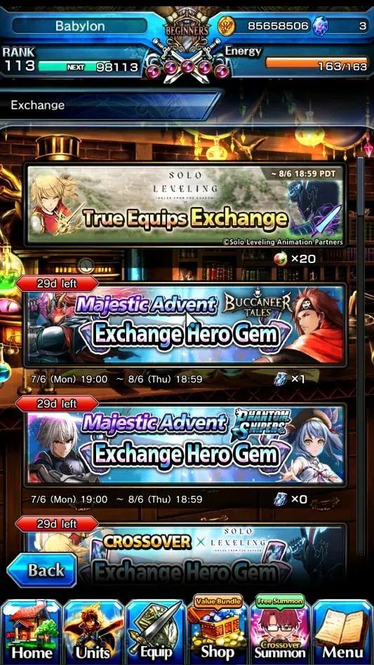 Grand Summoners Accounts End-Game GlobalRank 113|2 Sp Art|26 Ascend 10 TW|(Okarun,Chloe,Sung 10