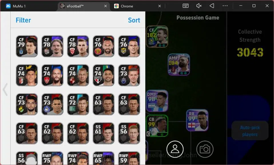 eFootball Accounts Android|PW 3043|Epic Makaay,Shevchenko|Salah SHW|M image 1