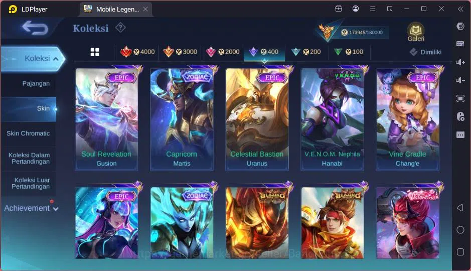 Mobile Legends: Bang Bang Accounts GLOBAL|Hero 131|Skin 511|Lgn Gusion+Lunox,Kof Chou image 14