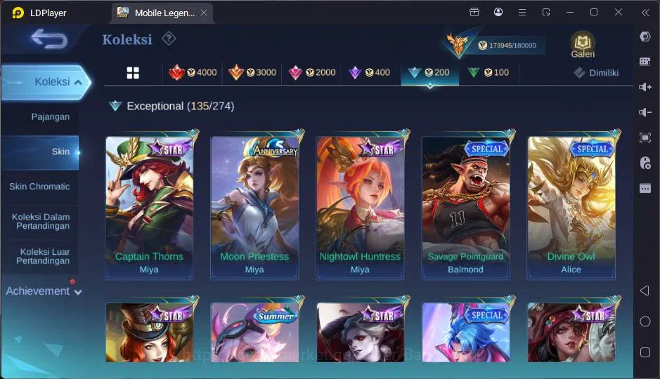 Mobile Legends: Bang Bang Accounts GLOBAL|Hero 131|Skin 511|Lgn Gusion+Lunox,Kof Chou image 18