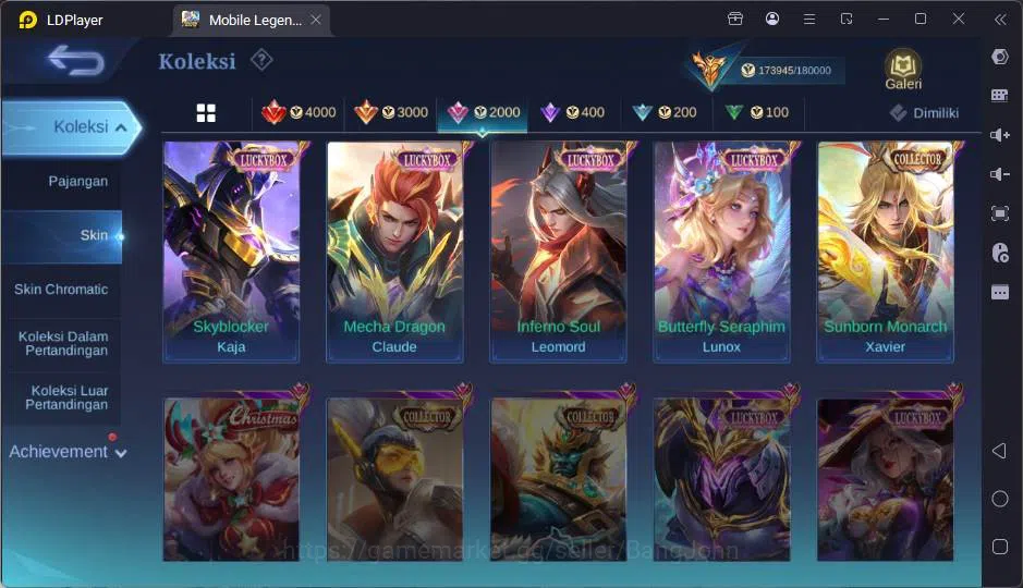 Mobile Legends: Bang Bang Accounts GLOBAL|Hero 131|Skin 511|Lgn Gusion+Lunox,Kof Chou image 8