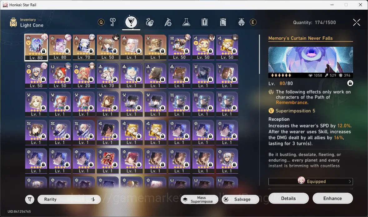 Honkai Star Rail Accounts ASIA|TL 63|8limit|LC sign(Phainon,Evernight),Hyaci image 4