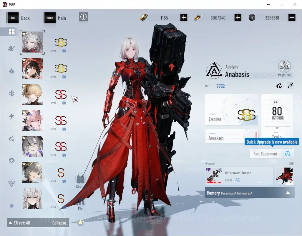 Punishing: Gray Raven Accounts End-Game Asia|Lv 89|4 Coating|(SSS Adelyde,SSS Kurumi Tokisaki,SS Teddy,SS Lilith,SS Kamui,S 1