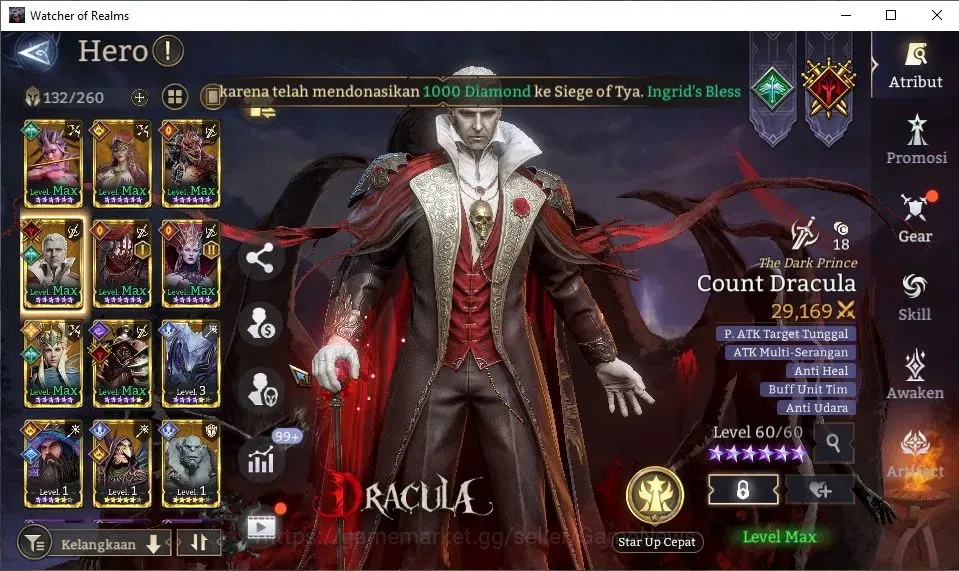 Watcher of Realms Accounts GLOBAL 60x|3M Power|5,8K Gems+46 RS|3 Lord[Aracha, image 11