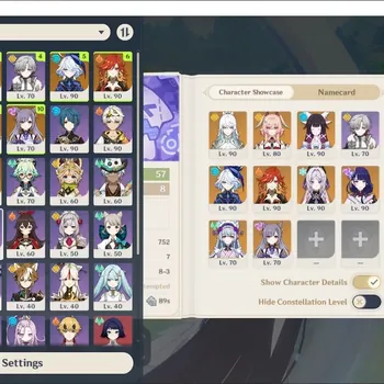 Genshin Impact Accounts Others ASIA|AR 57|7 Limited+2Sign(Colum,Citlali)|PremTeam Zibai,PremTeam Mavu|MC Lumine|Check