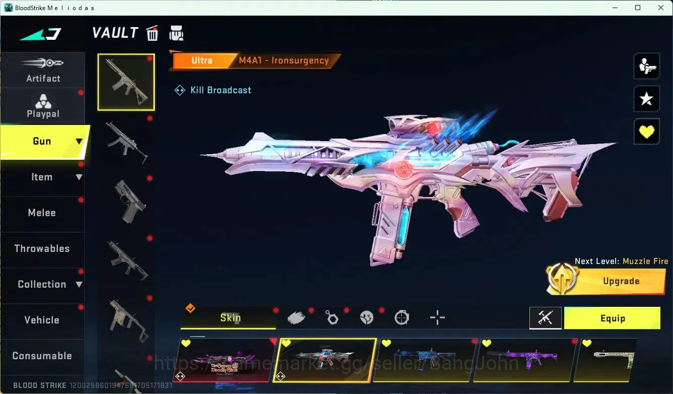Blood Strike Accounts ASIA| L50 Master IV Mythic | Eternal KRAKEN (Melee image 10
