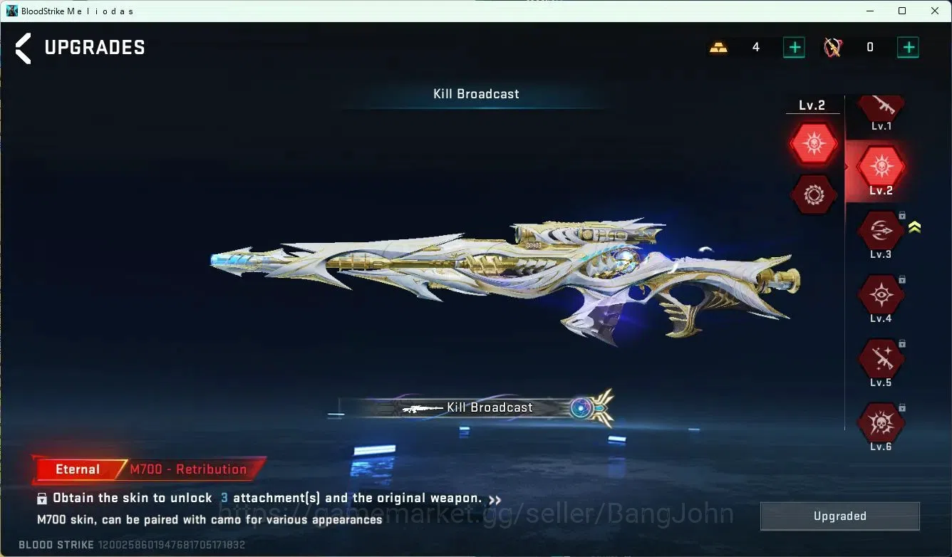 Blood Strike Accounts ASIA| L50 Master IV Mythic | Eternal KRAKEN (Melee image 14