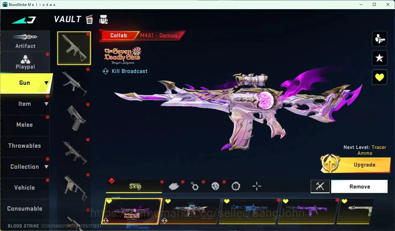 Blood Strike Accounts ASIA| L50 Master IV Mythic | Eternal KRAKEN (Melee image 9