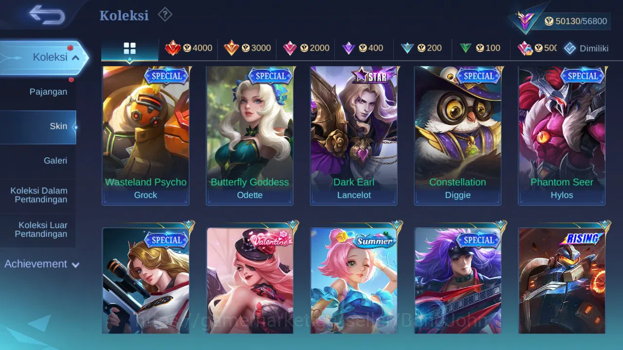 Mobile Legends: Bang Bang Accounts GLOBAL Hero 132 Skin 231 | Prime Granger | Luckybo image 10