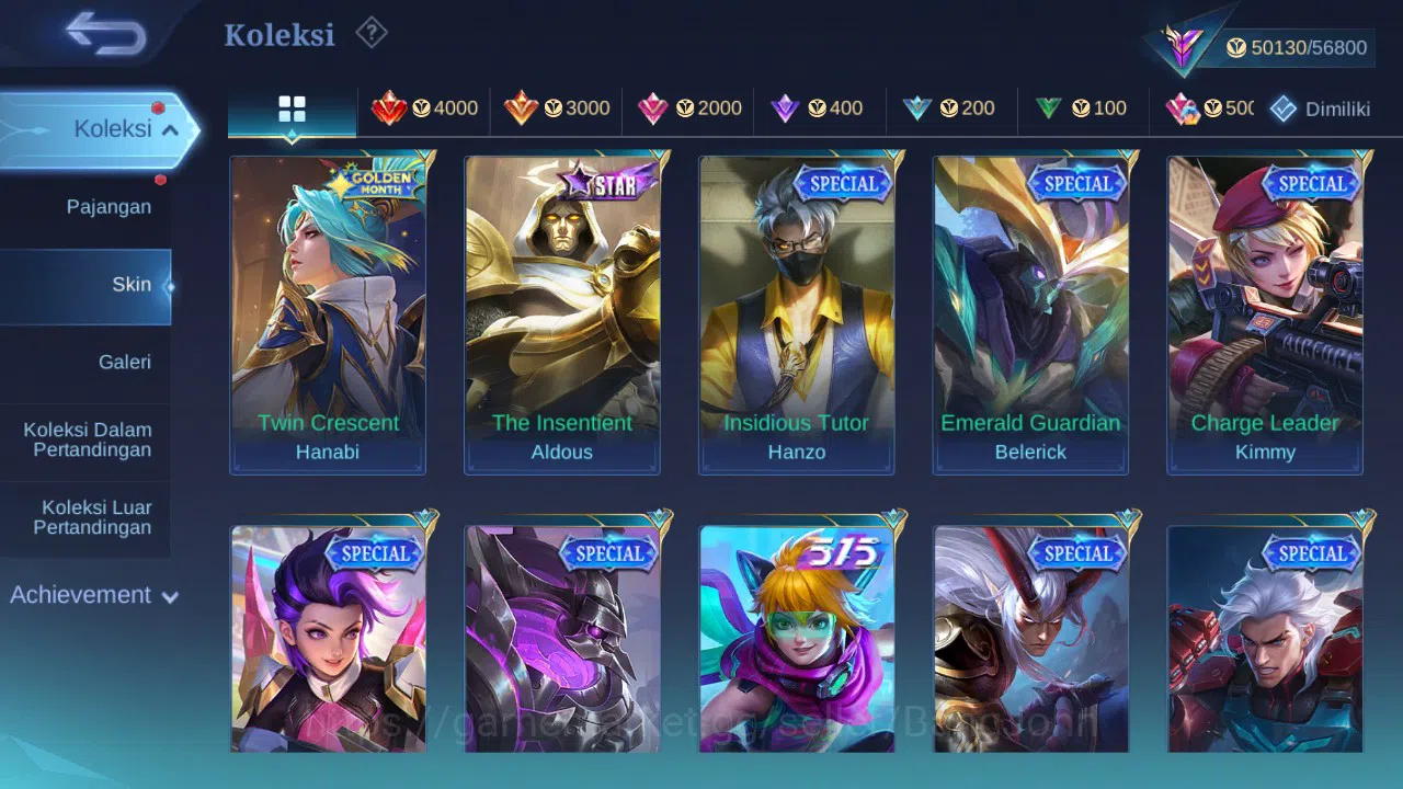 Mobile Legends: Bang Bang Accounts GLOBAL Hero 132 Skin 231 | Prime Granger | Luckybo image 11