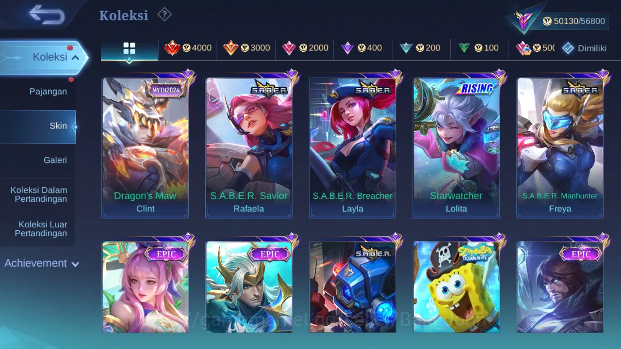 Mobile Legends: Bang Bang Accounts GLOBAL Hero 132 Skin 231 | Prime Granger | Luckybo image 4