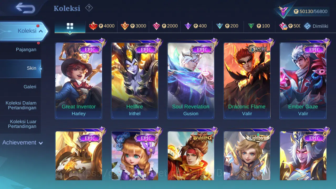 Mobile Legends: Bang Bang Accounts GLOBAL Hero 132 Skin 231 | Prime Granger | Luckybo image 6