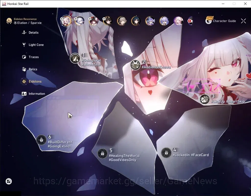 Honkai Star Rail Accounts Asia|TL 65|Premium Elation|7 Limited|(Sparxie E3,Y image 5