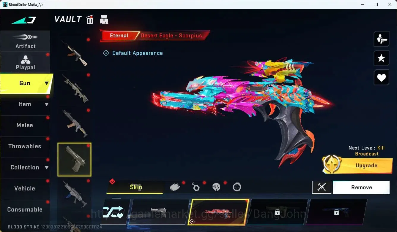 Blood Strike Accounts ASIA | 1 ETERNAL: Desert Eagle |5 Collab Gun [4 7D image 6
