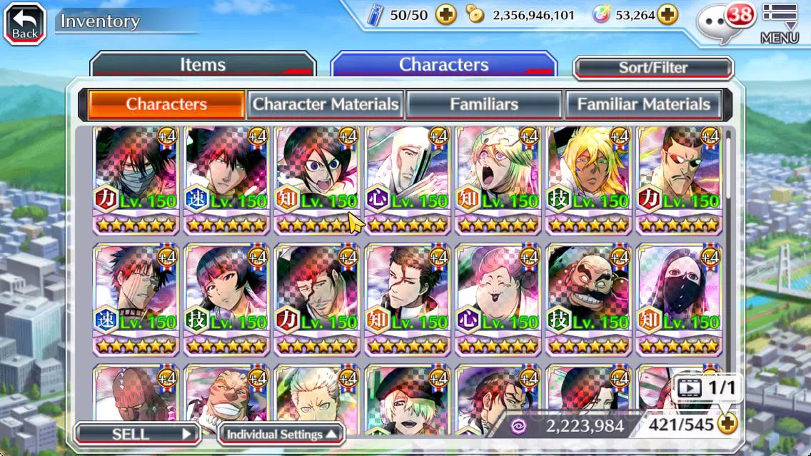 Bleach: Brave Souls Accounts Mid-Tier [GLOBAL]53k Orb|TYBW26(Uryu,Ichigo),Ichigo 10th 12