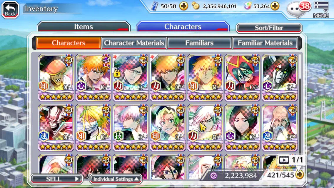 Bleach: Brave Souls Accounts Mid-Tier [GLOBAL]53k Orb|TYBW26(Uryu,Ichigo),Ichigo 10th 13