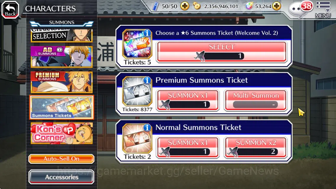 Bleach: Brave Souls Accounts Mid-Tier [GLOBAL]53k Orb|TYBW26(Uryu,Ichigo),Ichigo 10th 18