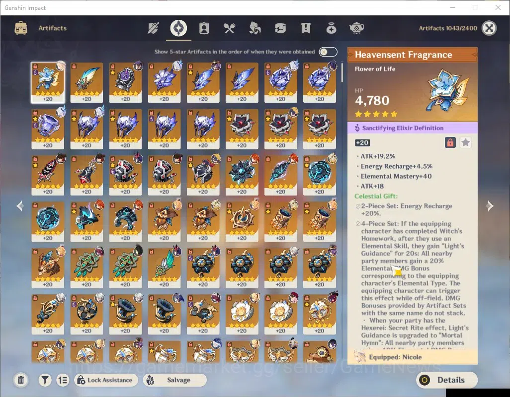 Genshin Impact Accounts ASIA|AR 58|11 Limited + 6(*5Weap)|PremTeam [SkirkC image 11