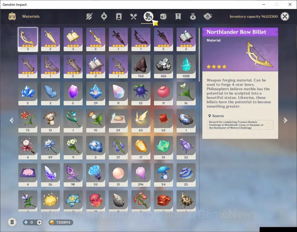 Genshin Impact Accounts ASIA|AR 58|11 Limited + 6(*5Weap)|PremTeam [SkirkC image 14