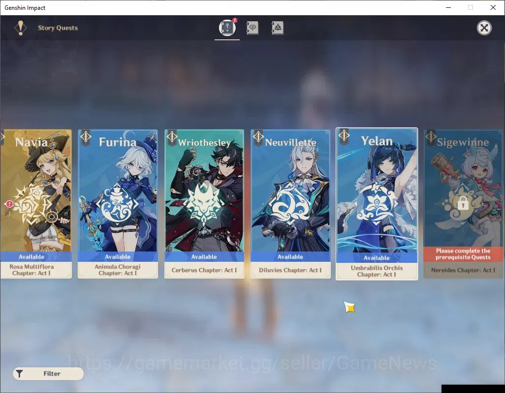 Genshin Impact Accounts ASIA|AR 58|11 Limited + 6(*5Weap)|PremTeam [SkirkC image 20