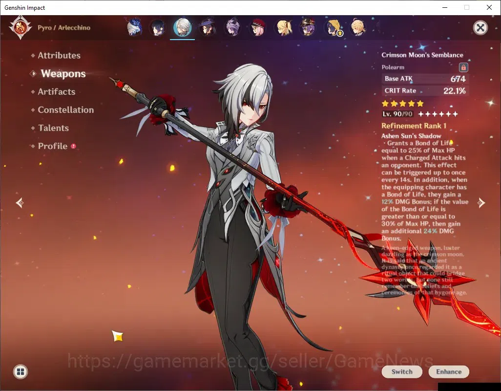 Genshin Impact Accounts ASIA|AR 58|11 Limited + 6(*5Weap)|PremTeam [SkirkC image 9