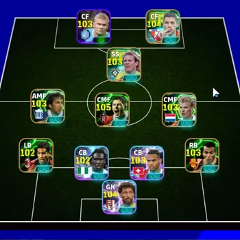 eFootball Accounts Others Android|Power 3187|11 Epic (Steven Gerrard,Luis Suarez,Cafu,Marco Van Basten,Diego Forlan,D