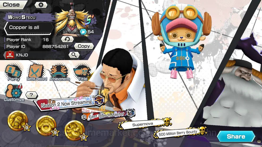 One Piece Bounty Rush Others GLOBAL| EX 3| ST jaysaturn, BP kuzan, Borsalino, e image 1